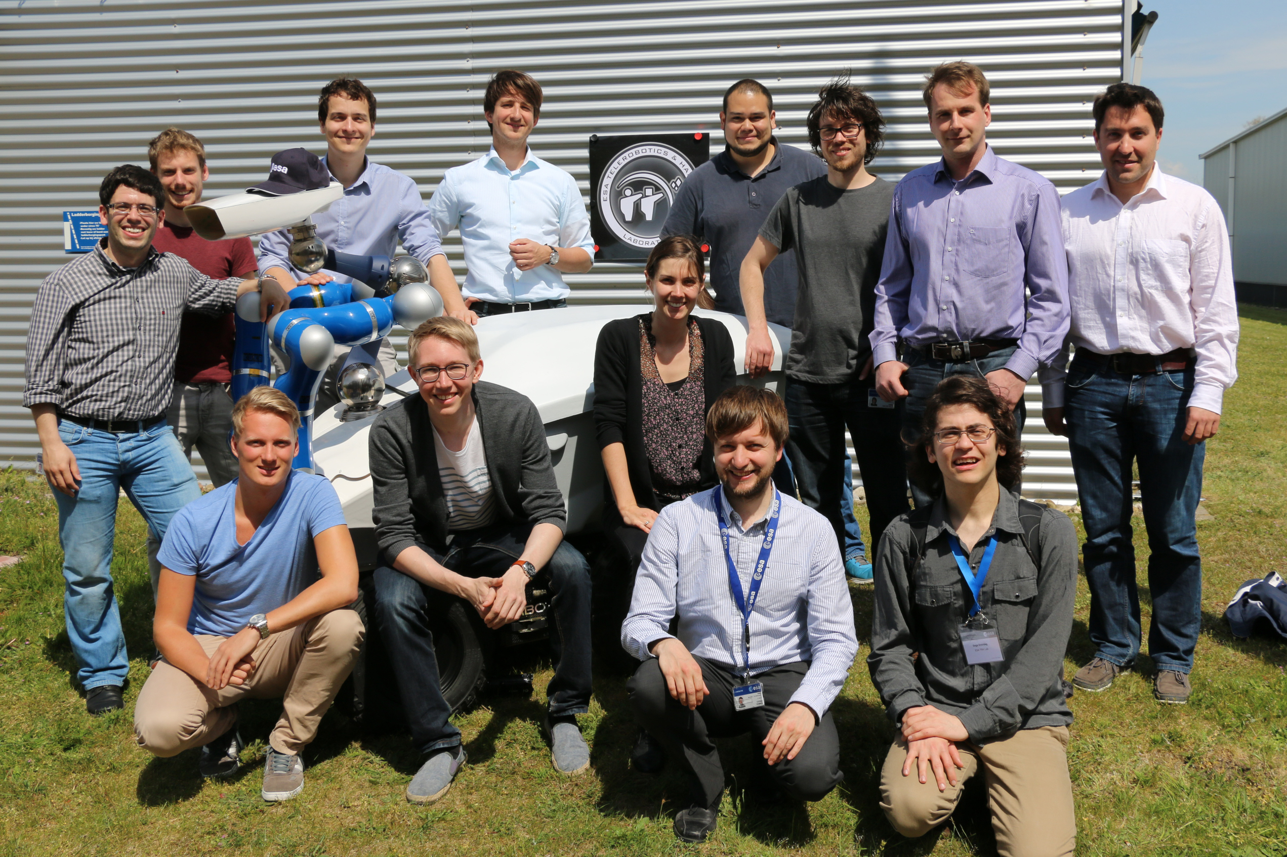 Interact rover team at ESA ESTEC