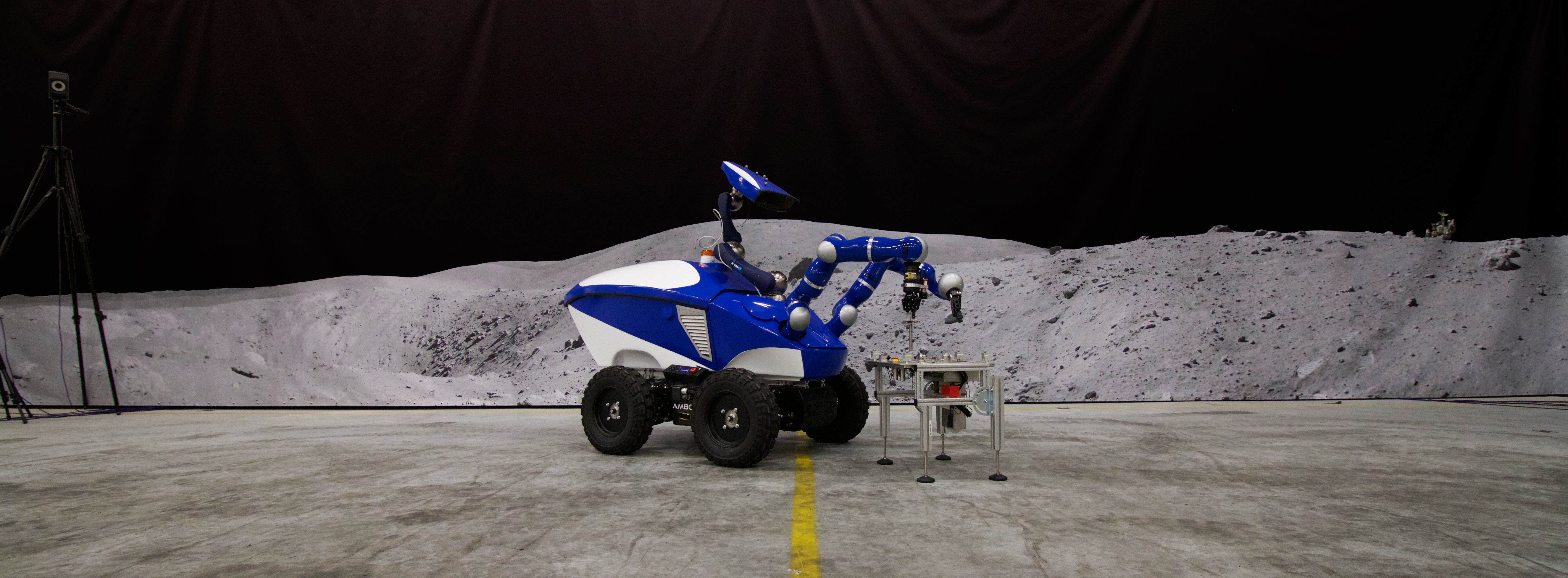 Interact Rover in ESA Mars Yard panoramic view